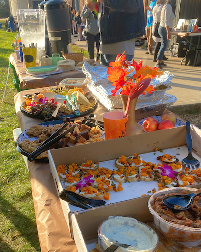 Fall festival themed baked goods