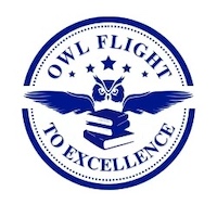 Owl Flight to Excellence Peer Mentor Program Logo