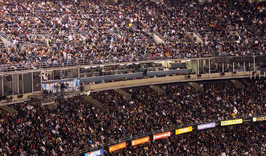 photo of a stadium full of people