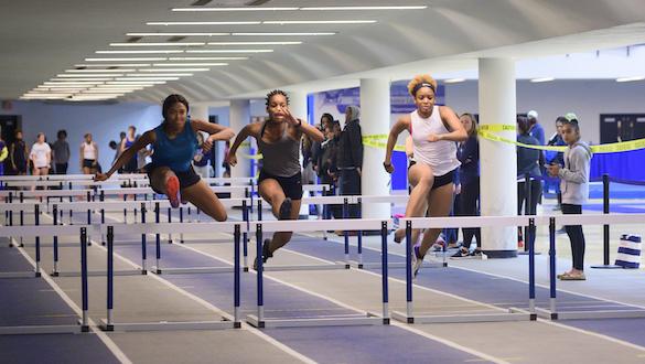 3 runners in track and field